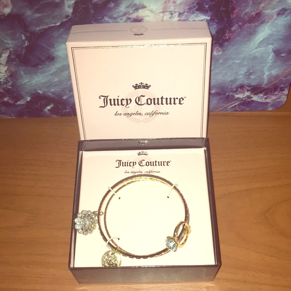 3 new Juicy Couture gold stackable bracelets